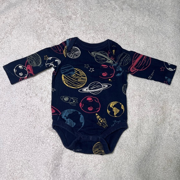 Gap Planets Cotton Bodysuit 3-6 Months - Picture 1 of 5